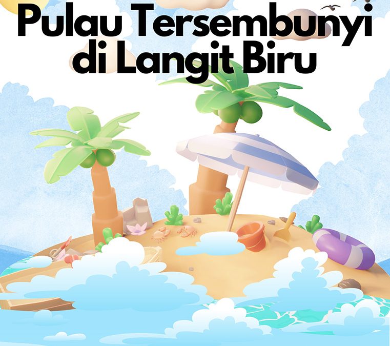 Pulau Tersembunyi Di Langit Biru